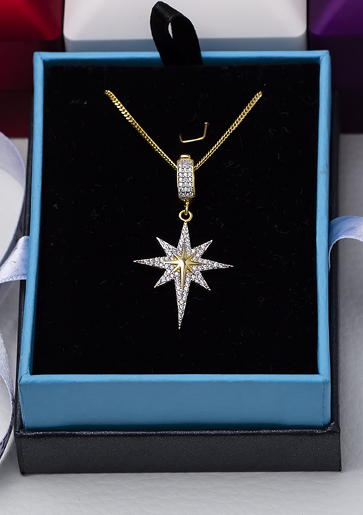 Kutup Yıldızı Gümüş Kolyeler